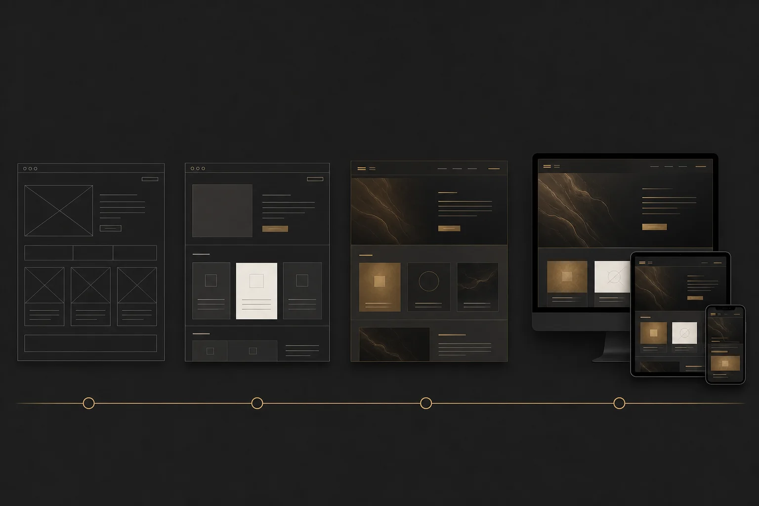 Evolución progresiva desde un esquema web hasta una experiencia responsive